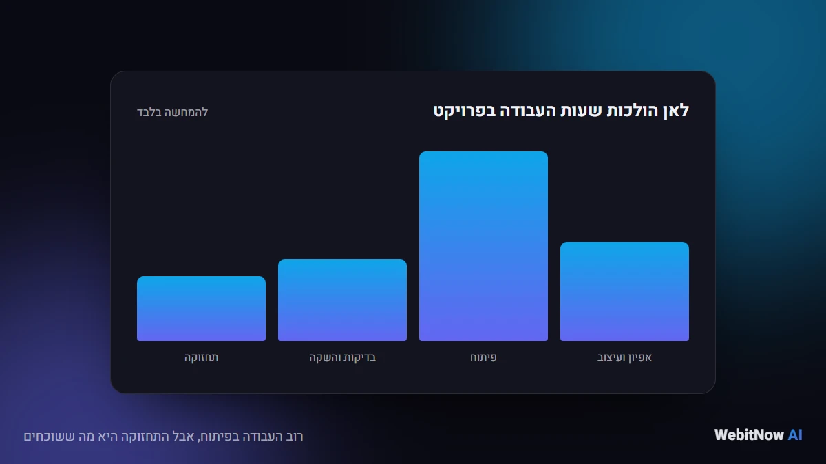רוב העבודה בפיתוח, אבל התחזוקה היא מה ששוכחים